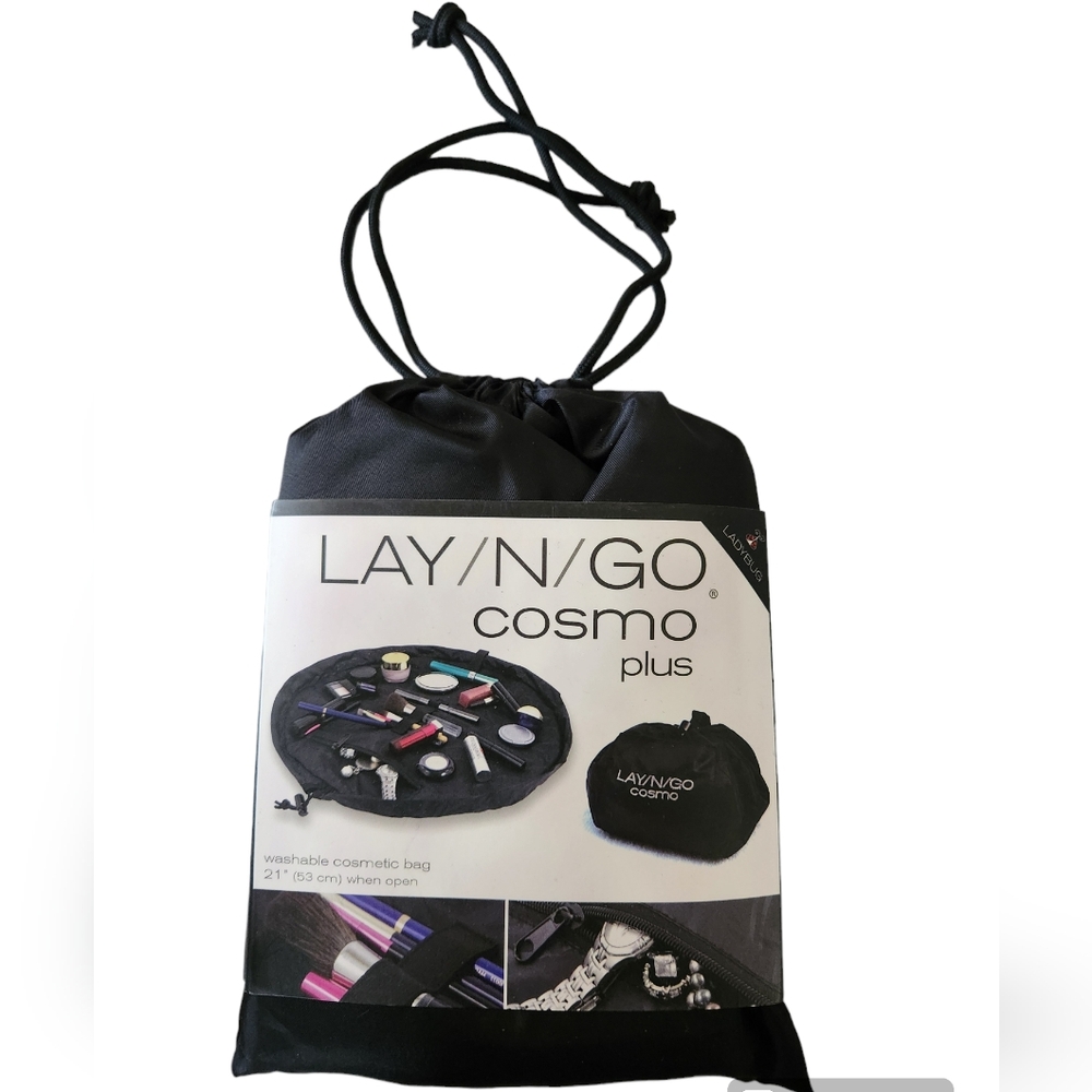 Lay N Go Cosmo Plus Black Ladybug Cosmetic Bag Caddy